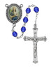 (R187DF) 6MM BLUE ST. CECELIA ROSARY