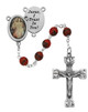 (R254DF) RED DIVINE MERCY ROSARY
