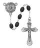 (R377DF) 6X8MM BLK ST MICHAEL ROSARY