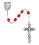 (R391-RUKF) 6MM RUBY/JULY ROSARY