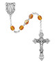 (R391-TOKF) 6MM TOPAZ/NOVEMBER ROSARY