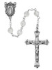 (R407LF) SS 7MM CRY TINCUT ROSARY
