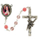 (R497DF) 6MM PINK ST. THERESE ROSARY