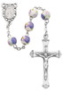 (P219F) 8MM CERAMIC FLOWER ROSARY