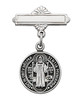 (440L) SS ST. BENEDICT RF BABY PIN