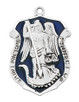 (L764) 24" CH SS ST MICHAEL BADGE 