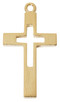 (H617) GP PEWTER CROSS 18" CH&BX