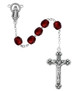 (120-GAX) 6MM GARNET/JAN ROSARY