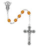 (120-TOX) 6MM TOPAZ/NOVEMBER ROSARY