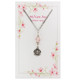 (NK149C) 18" PINK MIRACULOUS PENDANT