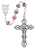 (619C) 7MM WHITE CLOISSONNE ROSARY