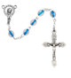 (P160X) 6MM BLUE CRYSTAL ROSARY
