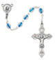 (P160X) 6MM BLUE CRYSTAL ROSARY