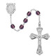(880-DAKF) 6MM DK AMETHYST ROSARY