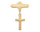 (466JT) G/SS CRUCIFIX GP BABY PIN/T
