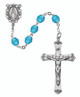 (875L-AQF) SS 6MM AQUA/MARCH ROSARY