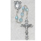 (875-AQG) 6MM AB AQUA/MARCH ROSARY