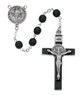 (863DF) 7MM BLACK GLASS ST BENEDICT