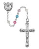 (602LF) SS 5MM MULTI SWAROVSKI ROSARY