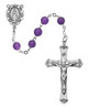 (560ASF) 6MM GENUINE AMETHYST ROSARY