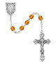 (R391-TOG) 6MM TOPAZ/NOVEMBER ROSARY