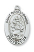(L461CH24) 24" CH SS ST. CHRISTOPHER