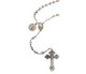 (P415C) SILVER PLATED ST. BEND ROSARY