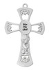 (73-12) 6" PEWTER BABY BOY CROSS