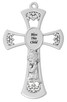 (73-13) 6" PEWTER BABY GIRL CROSS