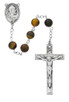 (R763F) 6MM GENUINE TIGER EYE ROSARY