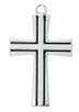 (L9228) 24" CH SS CROSS W/BLACK FILL