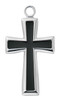 (L9260) 24" CH SS CROSS BLACK EPOXY