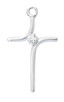 (L9234) 16-18" CH SS CURVED CROSS