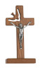 (77-25) 6" WALNUT STANDING HOLY SPIRIT