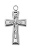 (L9272) 24"CH SS FLARED CRUCIFIX