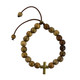 (BR243C) IMBUIA WOOD CORDED BRACELET