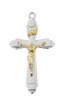 (L9271) 18" CH SS TWO-TONE CRUCIFIX