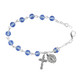 (BR333D) RF LIGHT BLUE CRYSTAL BRACELET