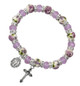 (BR234FB) 7.5" VIOLET CRYSTAL & CERAMIC 
