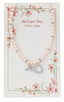 (NK143C) 16"STRETCH PINK PEARL HEART,CR