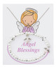 (PND37) PEARL ANGEL BRAC & PENDANT SET