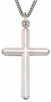 (L9312) 24" CH STERLING SILVER CROSS