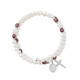 (BR7DA) DARK AME & PEARL WRAP BRACELET