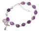 (BR360) AMETHYST STONE ROSARY BRAC