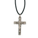 (D9075LC) PEWTER CRUCIFIX ADJUST CORD"