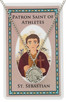 (PSD12) ST SEBASTIAN PRAYER CARD SET