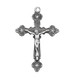 (L9074X) SS CRUCIFIX W/CRYS