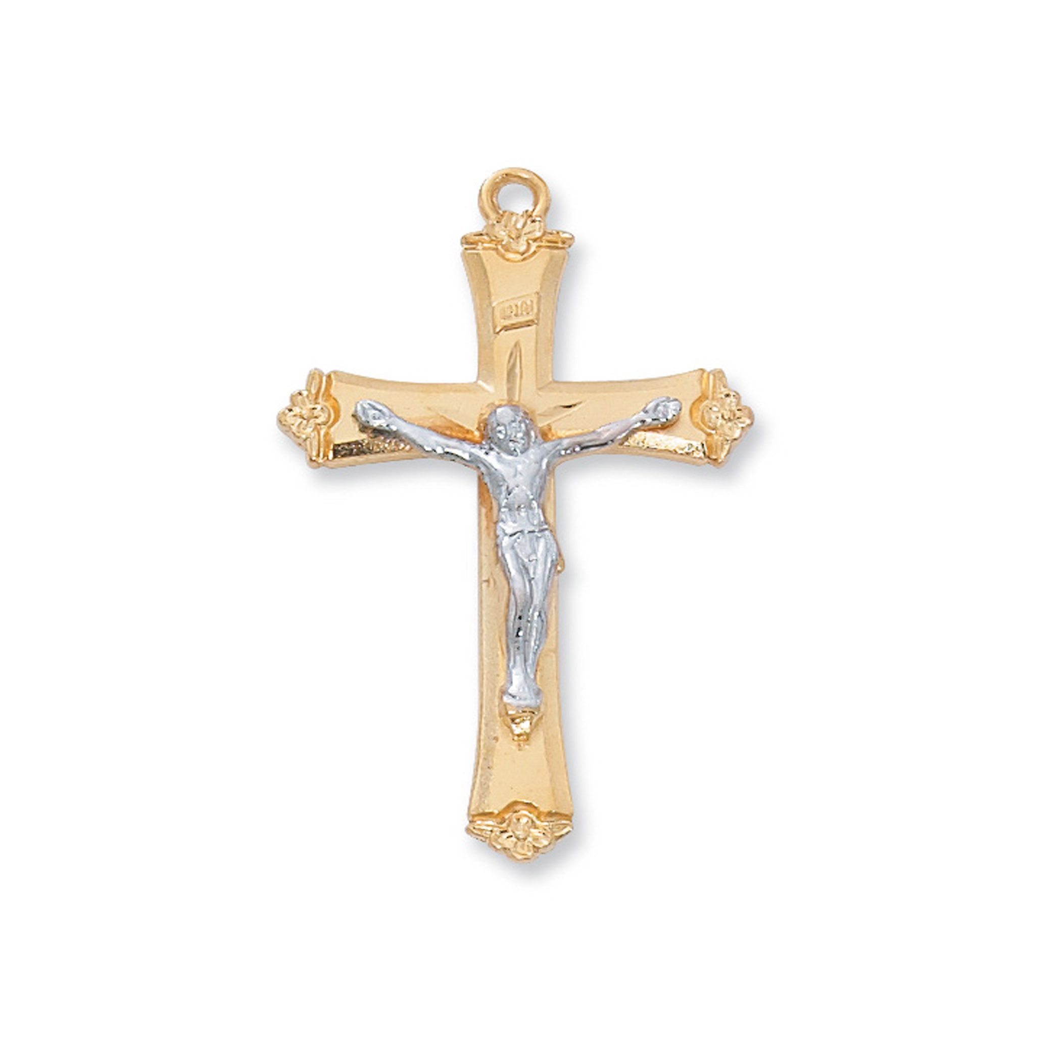 Gold over Sterling Crucifixes