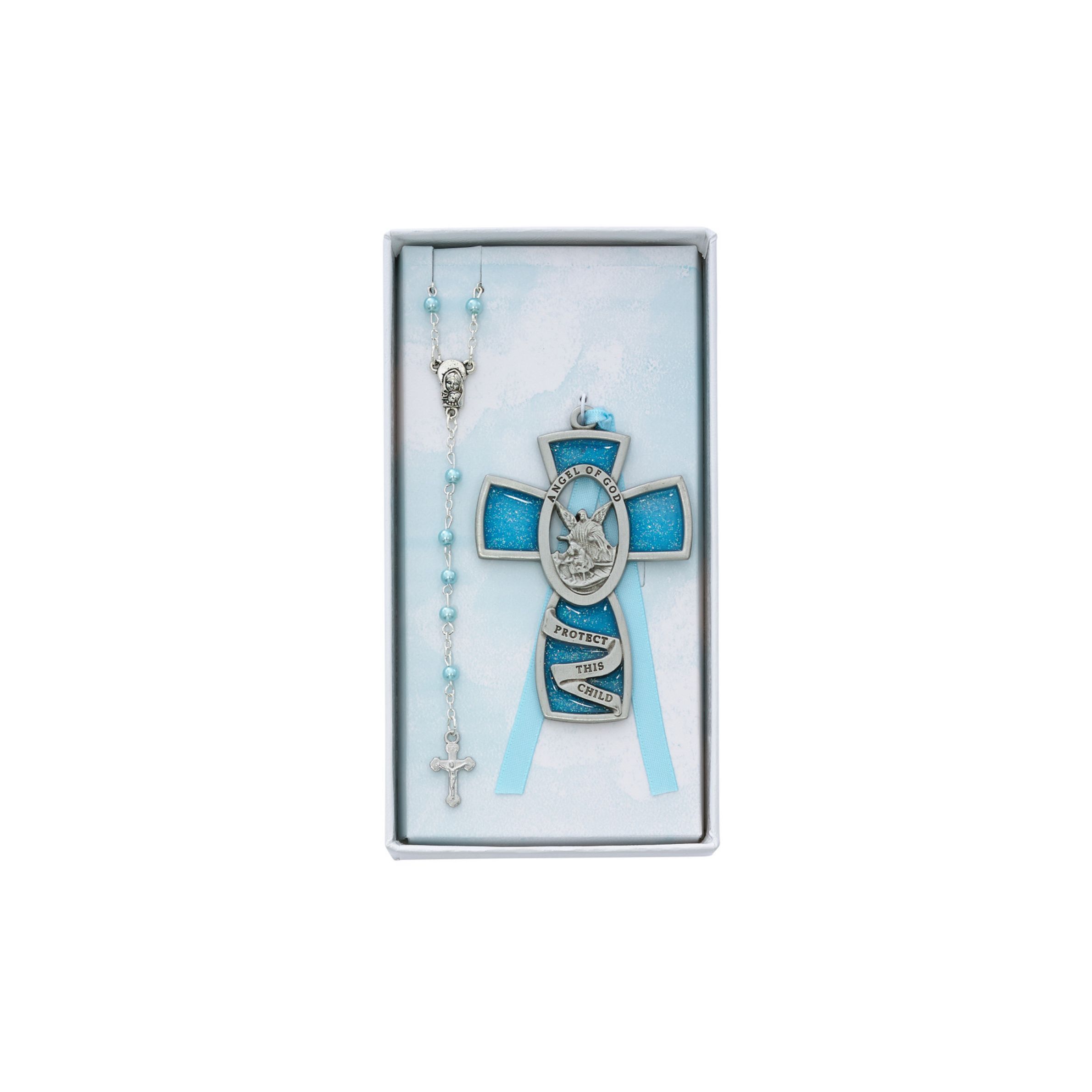 Boxed Crib Medal & Rosary Sets