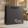 Personalised Bridal Bag - Medium Black Personalised Bridal Bag - Medium Black